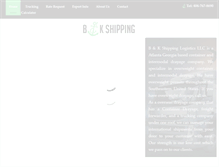 Tablet Screenshot of bkshippinglogistics.com